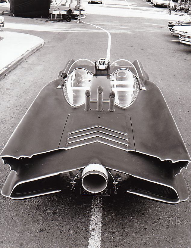Rear, Primered Batmobile